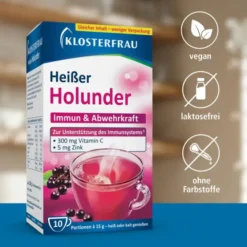 KLOSTERFRAU Broncholind heißer Holunder Granulat 10 Stück