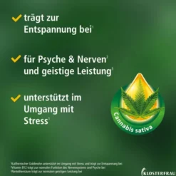 KLOSTERFRAU Hanföl 800 mg+Goldmohn Weichkapseln 30 Stück