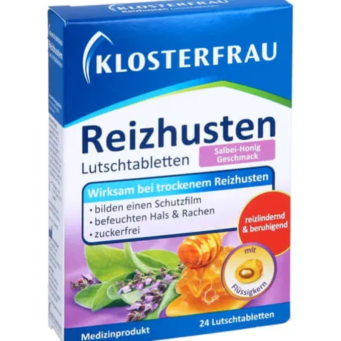 KLOSTERFRAU Reizhusten Salbei-Honig Lutschtabl. 24 St