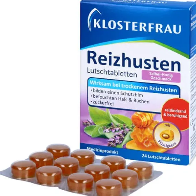 KLOSTERFRAU Reizhusten Salbei-Honig Lutschtabl. 24 St