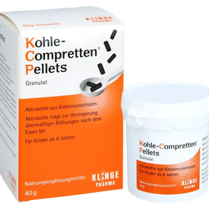 KOHLE Compretten Pellets Granulat 40 g