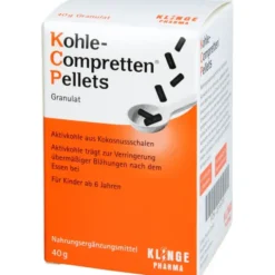 KOHLE Compretten Pellets Granulat 40 g