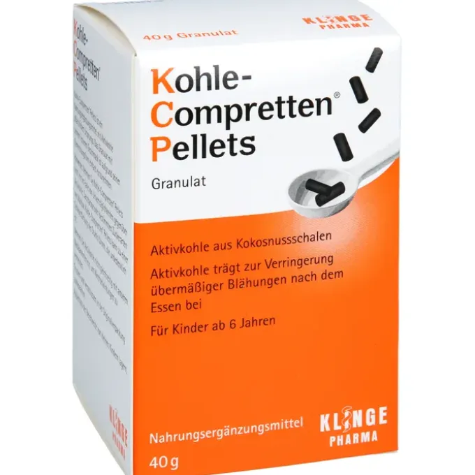 KOHLE Compretten Pellets Granulat 40 g