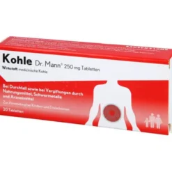 KOHLE Dr.Mann 250 mg Tabletten 20 St