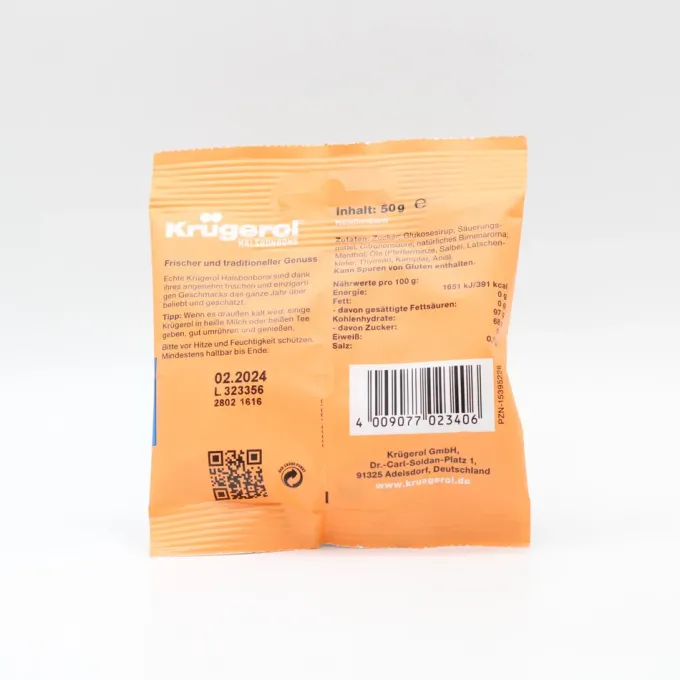 KRÜGEROL Halsbonbons zuckerhaltig 50 g