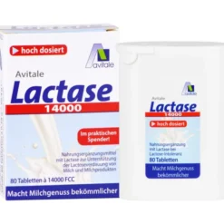 LACTASE 14.000 FCC Tabletten im Spender 80 Stück