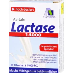 LACTASE 14.000 FCC Tabletten im Spender 80 Stück