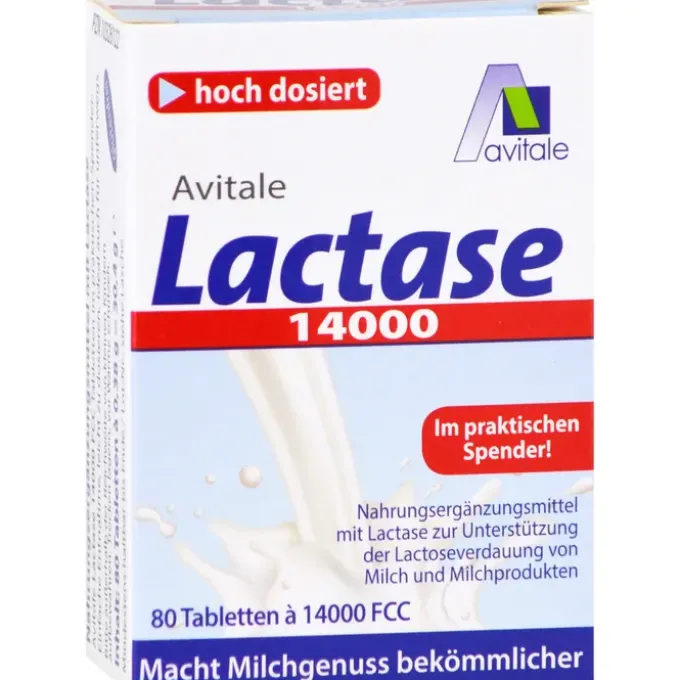 LACTASE 14.000 FCC Tabletten im Spender 80 Stück