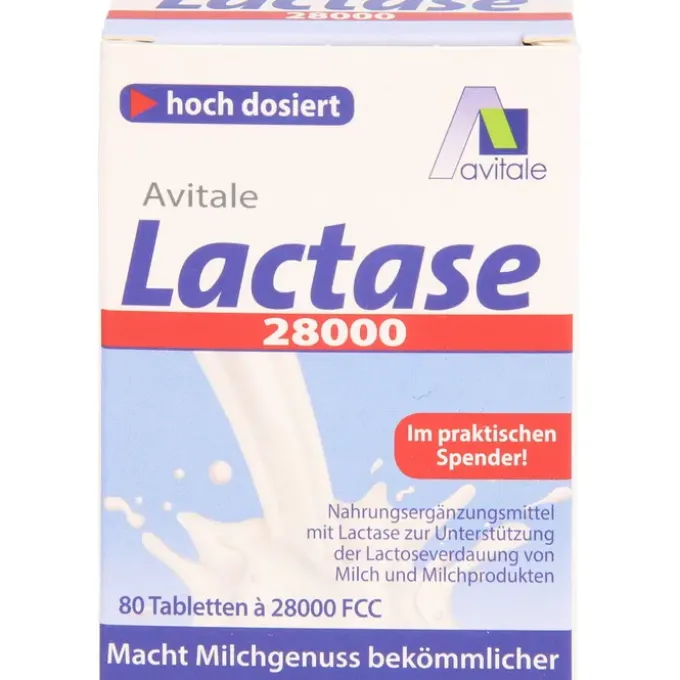 LACTASE 28.000 FCC Tabletten im Spender 80 Stück