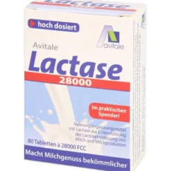 LACTASE 28.000 FCC Tabletten im Spender 80 Stück