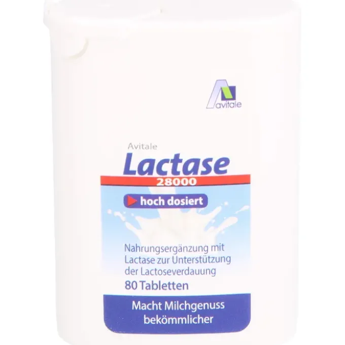 LACTASE 28.000 FCC Tabletten im Spender 80 Stück