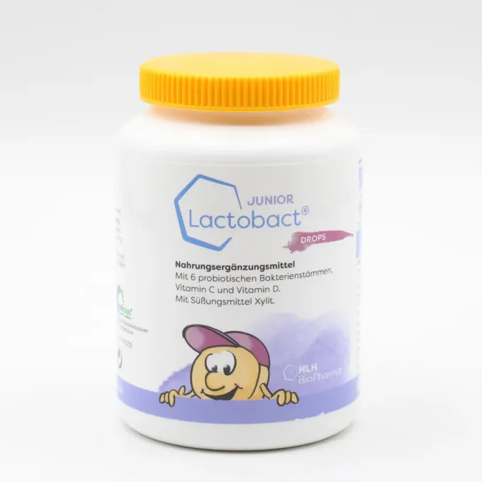 LACTOBACT Junior Drops Lutschtabletten 180 Stück