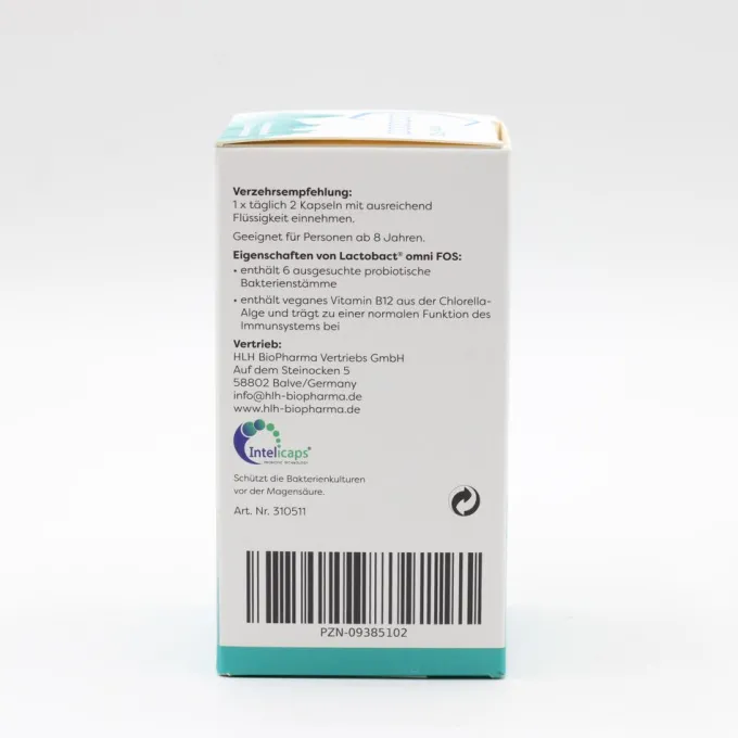 LACTOBACT omni FOS magensaftresistente Kapseln 60 Stück