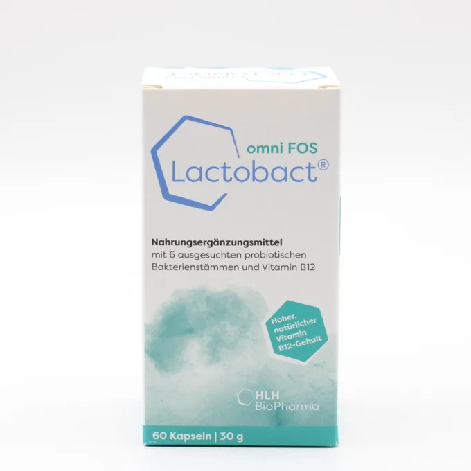 LACTOBACT omni FOS magensaftresistente Kapseln 60 Stück