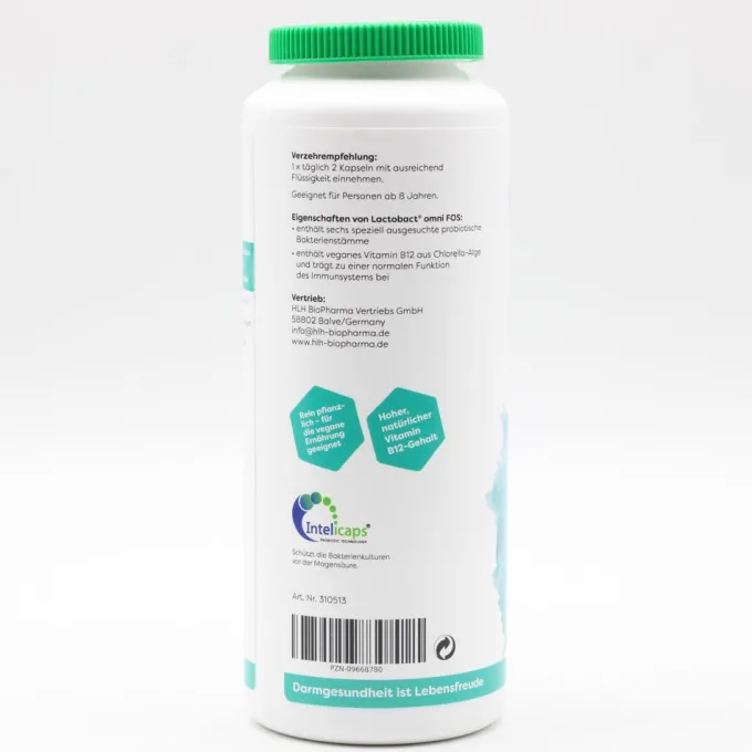 LACTOBACT omni FOS magensaftresistente Kapseln 300 Stück