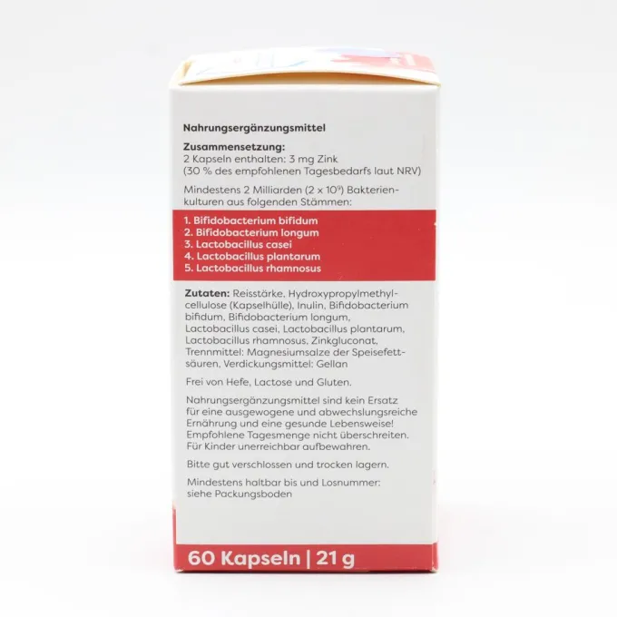 LACTOBACT 60plus magensaftresistente Kapseln 60 Stück
