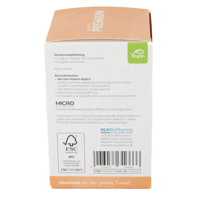 LACTOBACT PREMIUM magensaftresistente Kapseln 150 Stück
