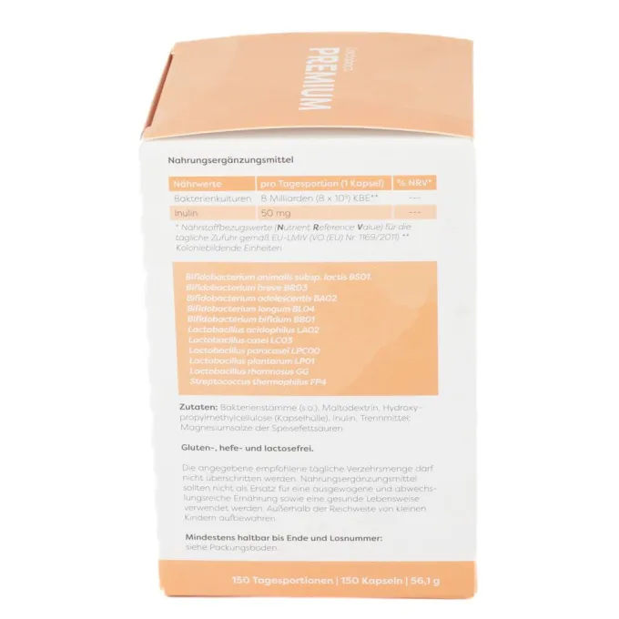 LACTOBACT PREMIUM magensaftresistente Kapseln 150 Stück