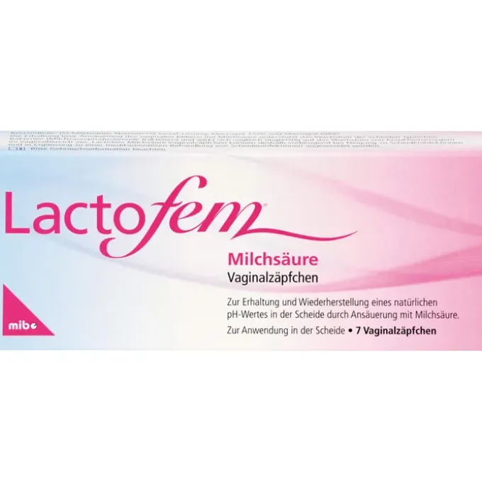 LACTOFEM Milchsäure Vaginalzäpfchen 7 St