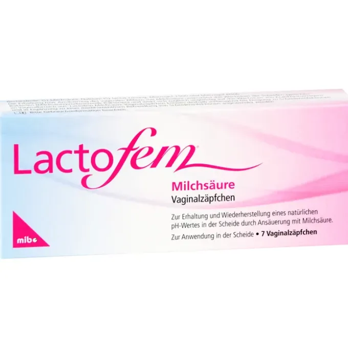 LACTOFEM Milchsäure Vaginalzäpfchen 7 St