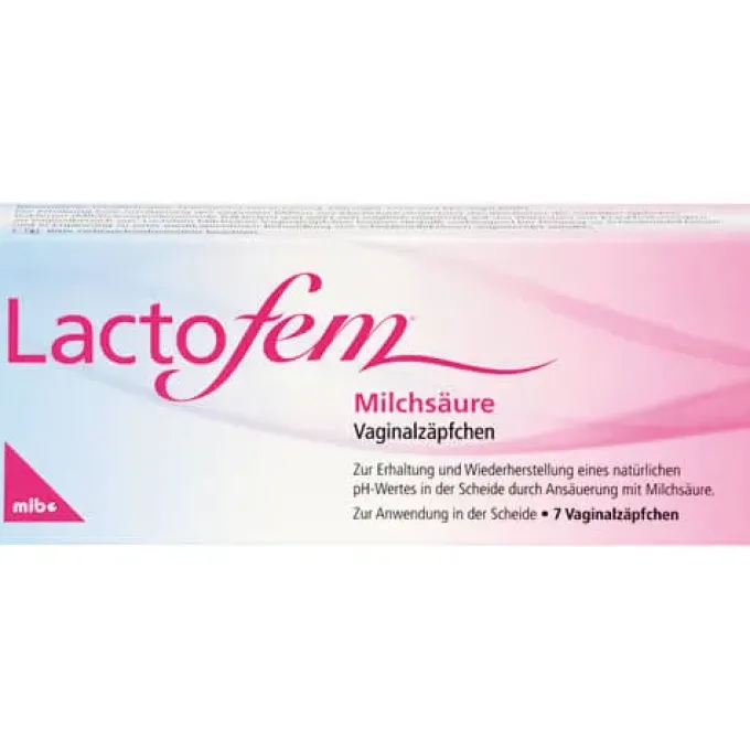 LACTOFEM Milchsäure Vaginalzäpfchen 7 St