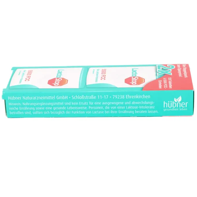 LACTOSTOP 5.500 FCC Tabletten Klickspender Doppel Packung 2x120 Stück 240 Stück