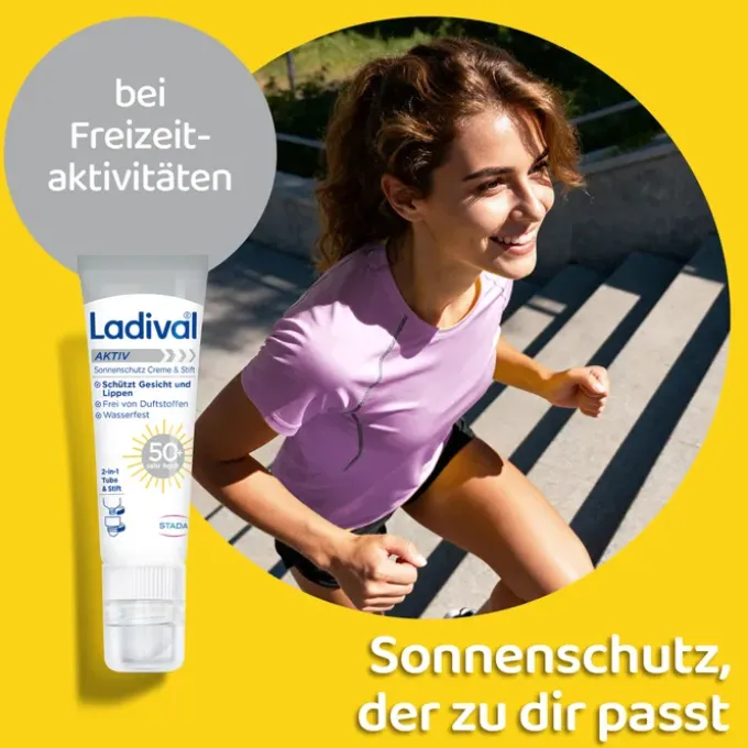 LADIVAL Aktiv Sonnenschutz Creme & Stift LSF 50+ 30 ml