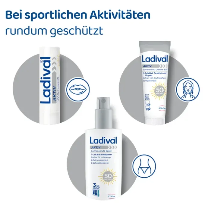 LADIVAL Aktiv Sonnenschutz Creme & Stift LSF 50+ 30 ml