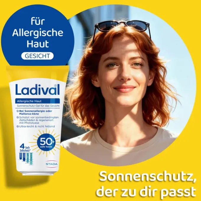 LADIVAL allergische Haut Gel Gesicht LSF 50+ 50 ml