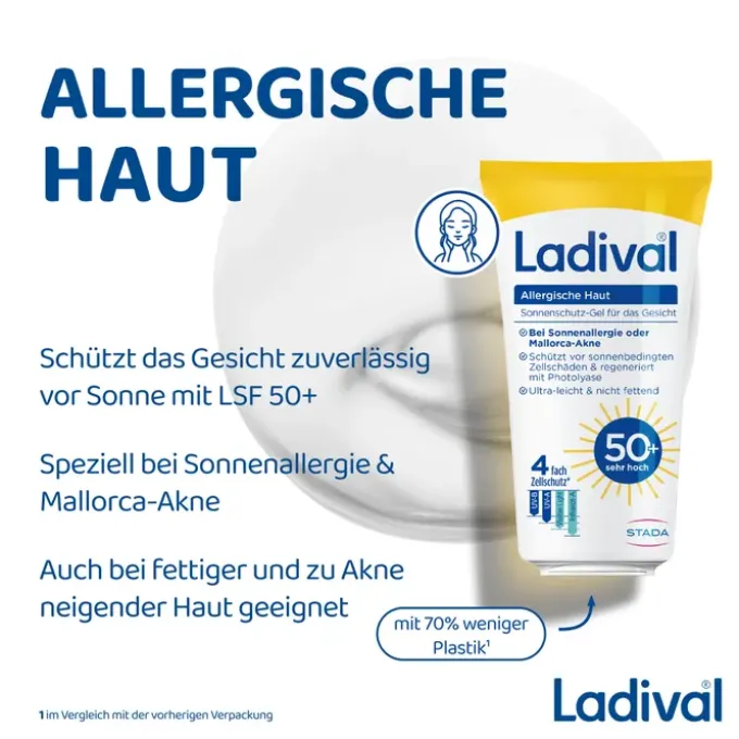 LADIVAL allergische Haut Gel Gesicht LSF 50+ 50 ml