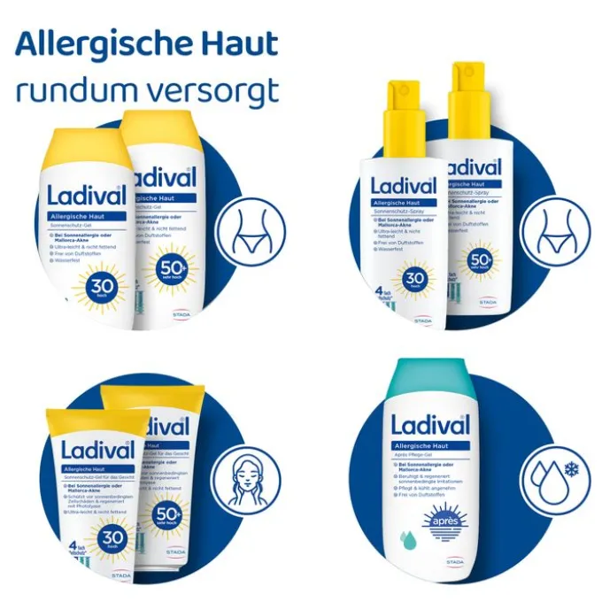 LADIVAL allergische Haut Sonnenschutz-Spray LSF50+ 150 ml