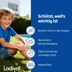 LADIVAL allergische Kinderhaut Gel LSF 50+ 200 ml