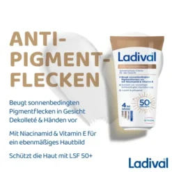 LADIVAL Anti-Pigmentflecken Creme Gesicht LSF 50+ 50 ml