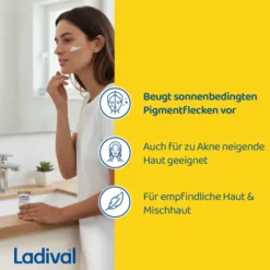 LADIVAL Anti-Pigmentflecken Creme Gesicht LSF 50+ 50 ml
