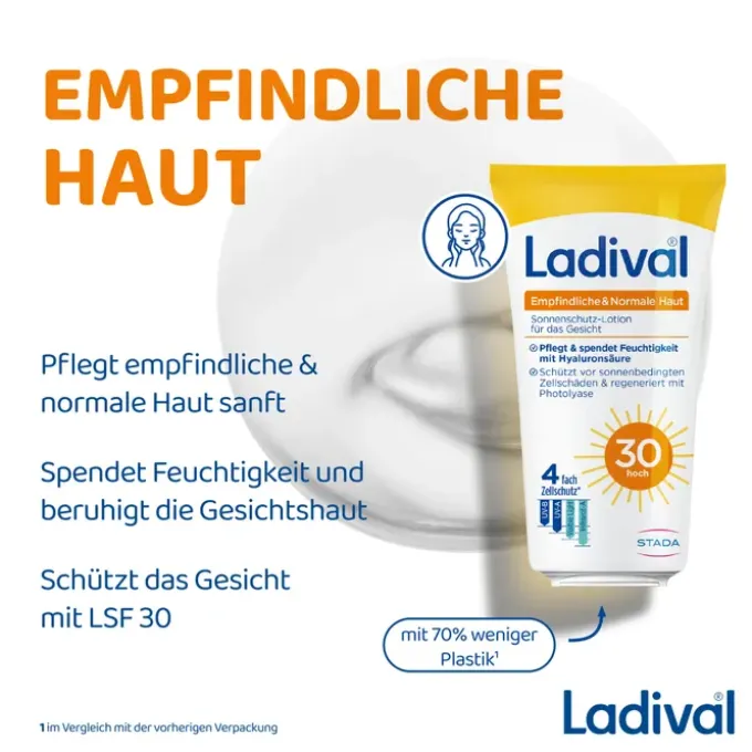 LADIVAL empfindliche Haut Lotion Gesicht LSF 30 50 ml