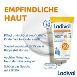 LADIVAL empfindliche Kinderhaut Creme LSF 50+ 50 ml
