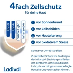 LADIVAL empfindliche Kinderhaut Creme LSF 50+ 50 ml