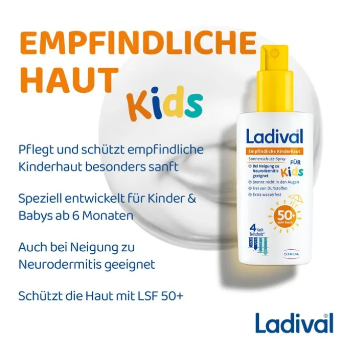 LADIVAL empfindliche Kinderhaut Spray LSF 50+ 150 ml