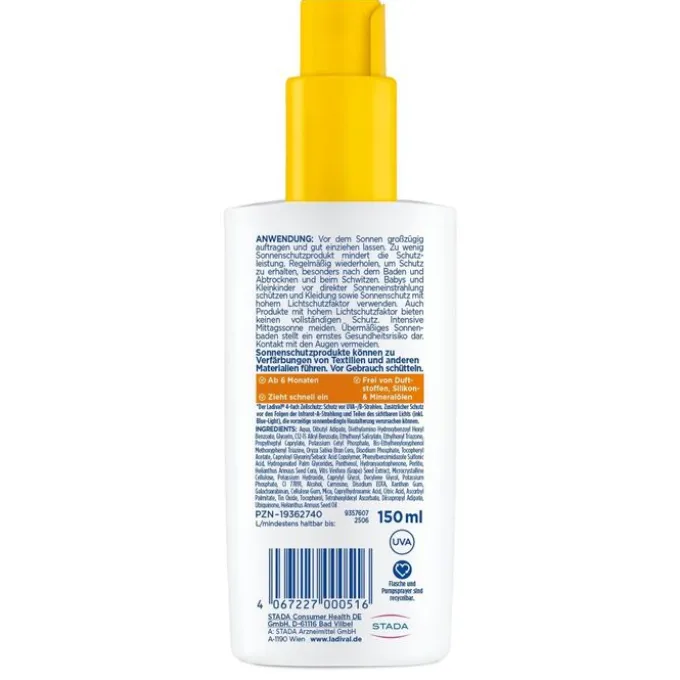 LADIVAL empfindliche Kinderhaut Spray LSF 50+ 150 ml