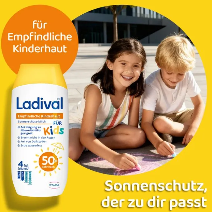 LADIVAL empfindliche Kinderhaut Milch LSF 50+ 200 ml