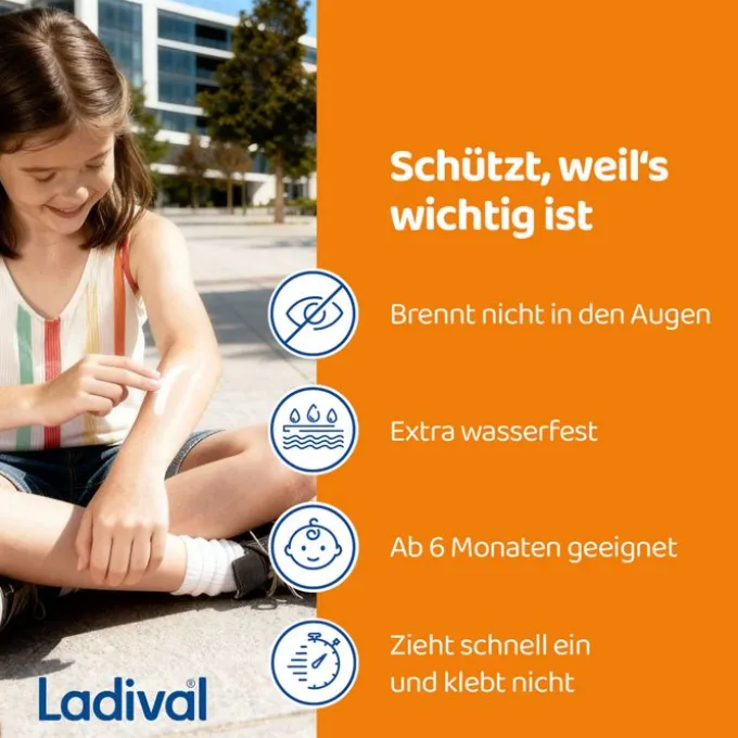 LADIVAL empfindliche Kinderhaut Milch LSF 50+ 200 ml