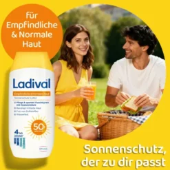 LADIVAL empfindliche & normale Haut Lotion LSF 50+ 200 ml