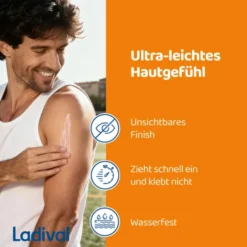 LADIVAL empfindliche & normale Haut Lotion LSF 50+ 200 ml