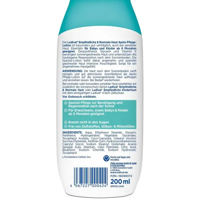 LADIVAL empfindliche & normale Haut Apres Lotion 200 ml