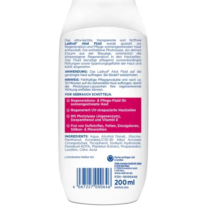 LADIVAL sonnengestresste Haut Akut Fluid 200 ml