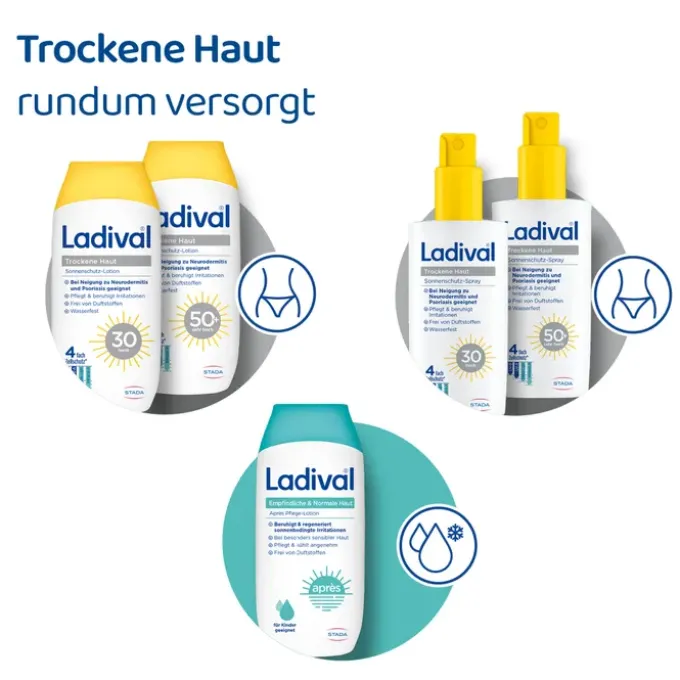 LADIVAL trockene Haut Sonnenschutz-Lotion LSF 30 200 ml