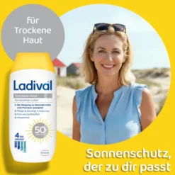 LADIVAL trockene Haut Sonnenschutz-Lotion LSF 50+ 200 ml