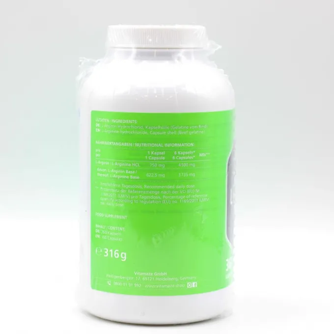 L-ARGININ HOCHDOSIERT 4.500 mg Kapseln 360 Stück