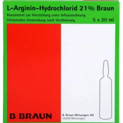 L-ARGININ-HYDROCHLORID 21% Elek.-Konz.Inf.-L. 5X20 ml