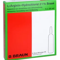 L-ARGININ-HYDROCHLORID 21% Elek.-Konz.Inf.-L. 5X20 ml
